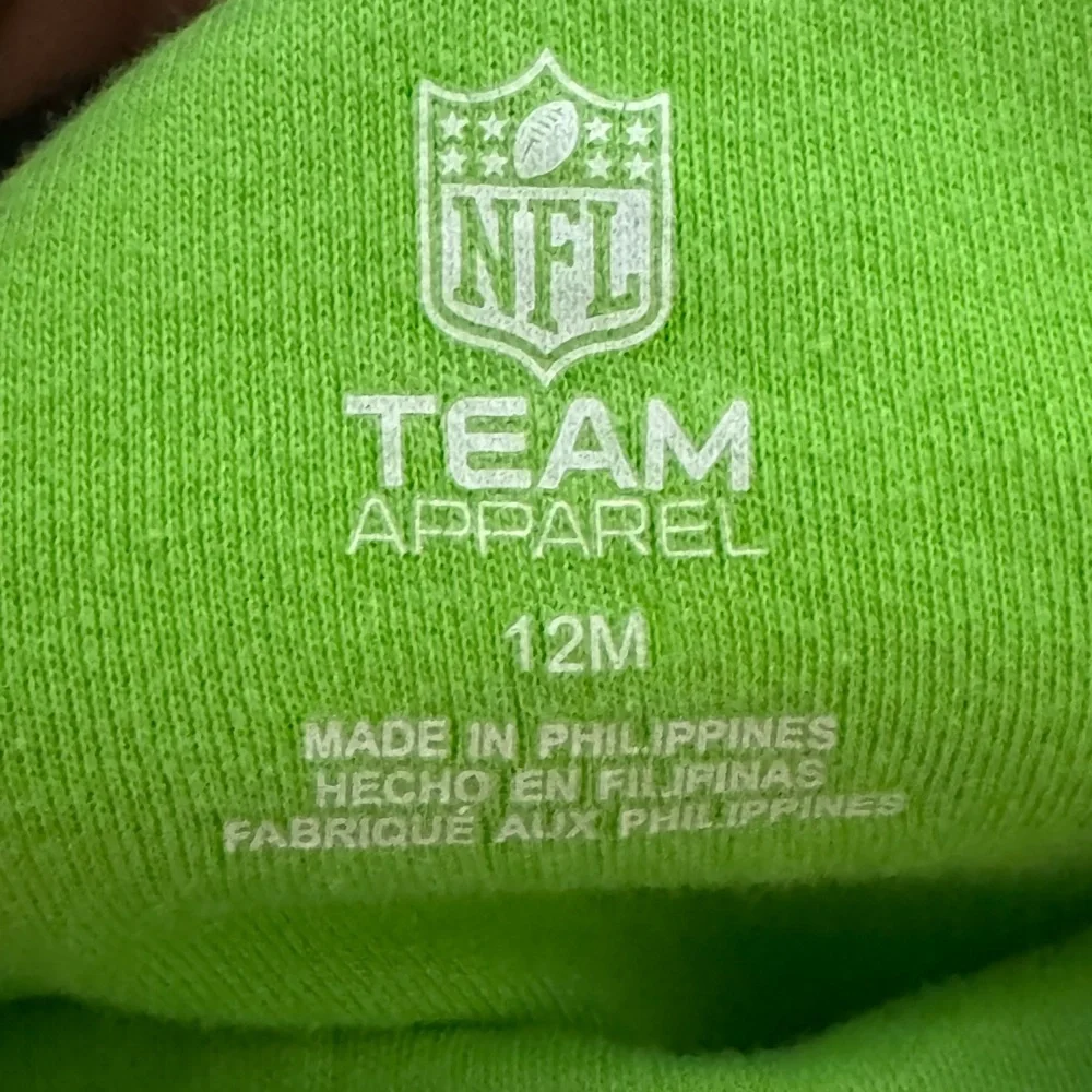 Baby Girl Seattle Seahawk Bodysuit Green One Piece Size 12 Months NFL